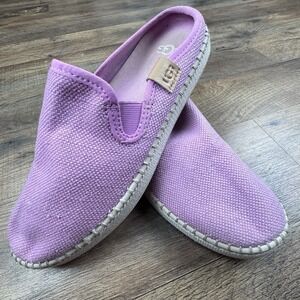 Ugg Delu Women 7.5 Bubble Gum Pink Canvas Slip On Slides/Mules/Sneakers/Clogs